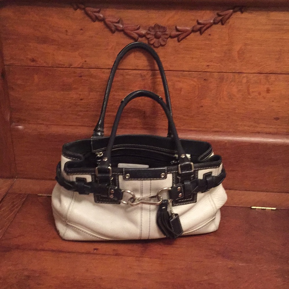 Black & White Coach Satchel